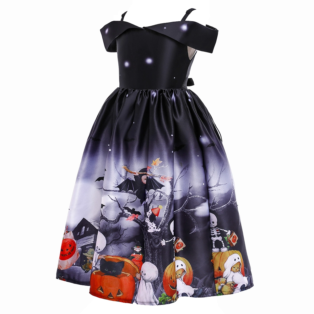 All Hallows Day Dress Baby Wear Puffy Girls Party Garment