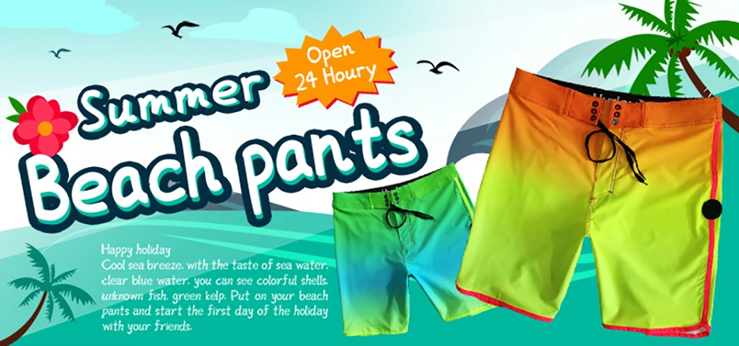 OEM Eco Friendly Men&prime;s Swim Beach Trunks Recycled Board Shorts for Boys