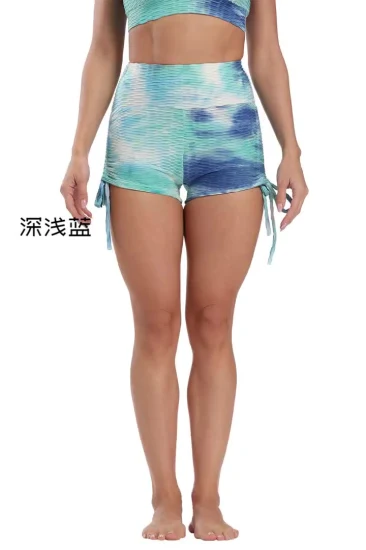 Tie Dye Sports Shorts Summer Elastic Drawstring Patchwork Soft Women Animal Print Shorts for Girls Female Lady Casual Slim Hot S