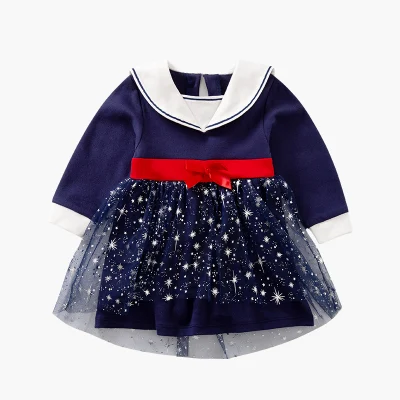 Baby Girl Dress 2020 New Style Princess Style with Long Sleeve for Spring or Autumn